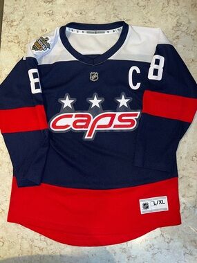 NHL Youth Ovechkin #8 2018 Stadium Series Washington Capitals Jersey